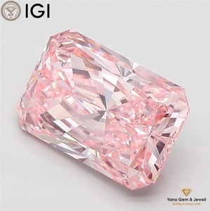 เพชรทรง Radiant พร้อมใบรับรอง IGI เพชร CVD ที่เพาะเลี้ยงในห้องปฏิบัติการ น้ำหนัก 5.01 กะรัต สีชมพูสดใสแฟนซี ความสะอาดระดับ VVS2 เหมาะสำหรับเป็นจี้สร้อยคอ - Product Image 3