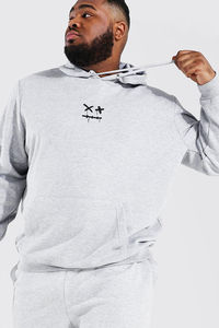 Ensemble de survêtement personnalisé OEM, vêtements de sport, ensemble deux pièces, sweat à capuche court, fermeture éclair, coupe-vent respirant, style streetwear, ensembles jumeaux pour hommes - Product Image 3