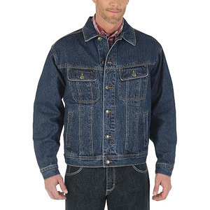 Veste en jean robuste pour homme, sans doublure, style classique, décontracté, mode urbaine, look résistant pour tous les jours, vêtement d'extérieur pour toutes les saisons - Product Image 1