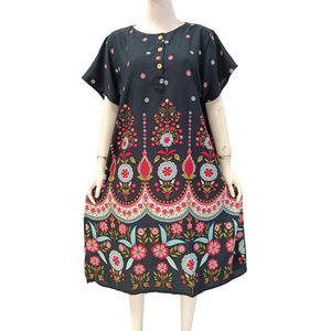 Vestido informal para mujer, vestido para mamá muy cómodo de usar a diario, hecho de material de rayón. - Product Image 2