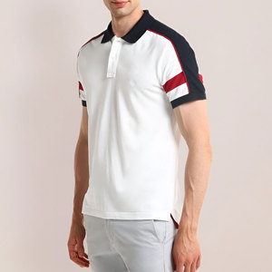 เสื้อโปโลชายแบบ OEM ออกแบบโลโก้ได้ตามต้องการ ผ้าสี่ทิศทางยืดหยุ่น พิมพ์ลายสกรีน เสื้อโปโลสำหรับเล่นกอล์ฟ ไซส์ใหญ่พิเศษสำหรับทุกเพศ - Product Image 3