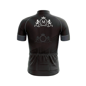 Men's Cycling Jersey Set Black White Logo Print Breathable Polyester <b>Road</b> Bike Kit Adult Custom Design - Product Image 4