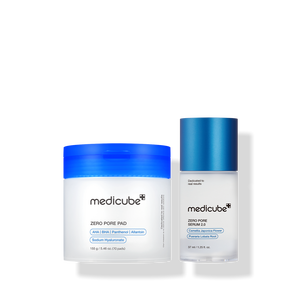 Pour Medicube Zero Pore, ensemble visage 2 pièces, ingrédients de haute qualité fabriqués en Corée, AHA et acide hyaluronique, conditionné en flacons - Product Image 1