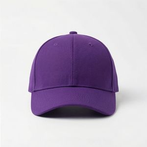 Gorra de béisbol morada lisa, gorra de algodón adaptable de alta calidad para hombre, gorra de moda unisex ventilada, gorra premium para mujer A1 - Product Image 1