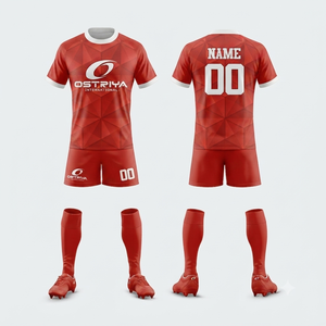 Professional Rugby Uniform Set Custom Front Logo Printed <b>Mesh</b> <b>Short</b> 100% Polyester Quick Dry Elastic Waist Unisex Custom Team - Product Image 3