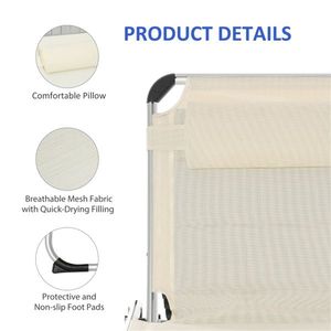 Sedia a Sdraio Pieghevole da Spiaggia per Rilassarsi al Mare - Product Image 5