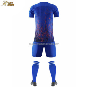 ชุดเสื้อฟุตบอลของผู้ชายชุดเสื้อเจอร์ซีย์ฟุตบอลฝรั่งเศสใส่สบายระบายอากาศได้ดี - Product Image 6