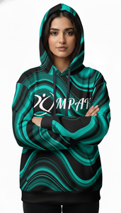 Sweat à capuche unisexe oversize moderne pour l'hiver avec imprimé brodé pour les collections streetwear décontractées - Product Image 2