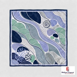 Elegant Square Fashion <b>Scarf</b> Soft Fabric OEM ODM Manufacturer Taiwan Custom Fabric Products Wholesale Bulk Orders - Product Image 1