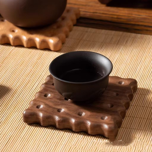 Posavasos de Madera Portátiles con Aislamiento Térmico y Portavasos, Diseño Moderno, Venta al Por Mayor, para Hogar y Hotel - Product Image 6