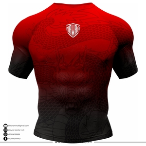 Camiseta de Compresión Unisex para BJJ y MMA, Transpirable, Antibacteriana, con Logotipo Personalizado, Manga Corta, Jiu Jitsu, Sublimación al por Mayor - Product Image 5