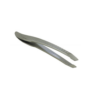Prix de gros, pinces à sourcils en acier inoxydable de haute qualité avec pointe incurvée, design écologique et léger - Product Image 1