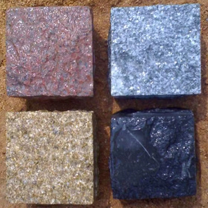 Natural Granite Cobblestone Cube Stone Pavers for Outdoor Landscaping and Driveway Flamed / Tumbled Granite Cube Stones - Product Image 1