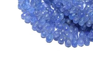 Perles facettées en Tanzanite naturelle AAA, 4-6 mm, brin de 8 pouces, taille du trou 0,40 mm, pour la fabrication de bracelets et de colliers - Product Image 5
