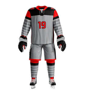 Uniformes de Hockey sobre Hielo 7V7 Personalizados con Logotipo para Hombre y Mujer, Diseño OEM, 100% Poliéster, Colores y Tallas Personalizables - Product Image 5