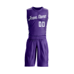 Customized Adult's Basketball Jersey Short Sets Solid Color Moisture-Wicking Custom <b>Name</b> Number Basketball Wear Kits - Product Image 3