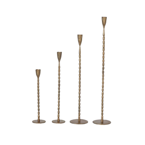 Stylish Metal Aluminum <b>Gold</b> Color Antique Design <b>Candelabra</b> Weddings Table Centerpieces Decoration Unique Concrete Luxury - Product Image 1