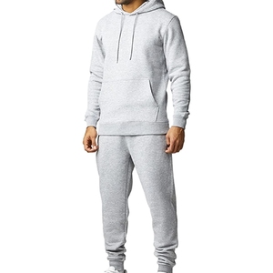 Survêtements évasés pour hommes, nouveau style, avec logo personnalisé, 100% coton, streetwear, sweat à capuche et pantalon de jogging, motif uni, hiver - Product Image 2