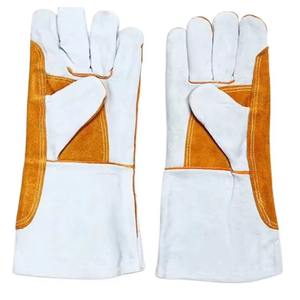 Gants de soudage en cuir de vachette première couche de haute qualité, résistants à la chaleur, en cuir de mouton, pour soudeurs TIG/MIG - Product Image 2