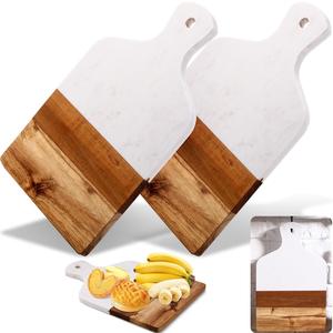 Planche à découper en marbre pour cuisine et table, motif damier, style classique, planche de boucher et bloc à découper, best-seller - Product Image 4