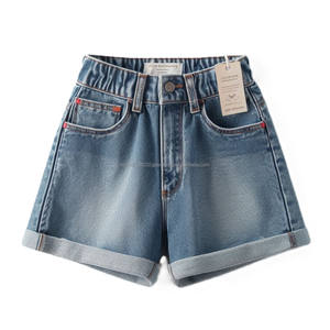 Mid-High Waist Casual Denim Shorts Girls' Breathable Comfortable Cotton Spandex Denim Stylish <b>Sexy</b> Hot <b>Jeans</b> Shorts Pants Kids - Product Image 6
