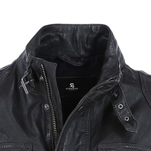 Chaqueta de Motociclista de Cuero Genuino para Hombre, Estilo Vintage, Clásica, Informal, Ropa de Invierno, Chaqueta de Cuero Premium OEM - Product Image 5