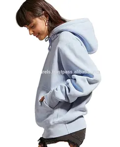 Bulk OEM China supplier women's pullover 1/2 zip pullover hoodie