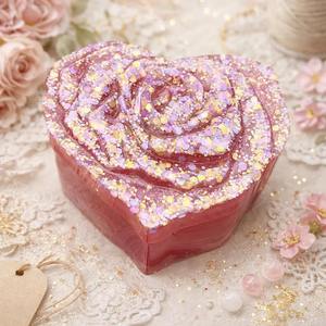 Boîte à Bijoux en Résine Florale Faite à la Main de Luxe, Organisateur Décoratif pour Bijoux, Petite Boîte à Bijoux en Résine Personnalisée pour Objets de Collection - Product Image 6