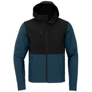 Diseños de logotipo personalizado Chaqueta Softshell para hombre Top de invierno Estilo deportivo informal Bloque de color Cremallera Sudadera con capucha con varios colores - Product Image 1