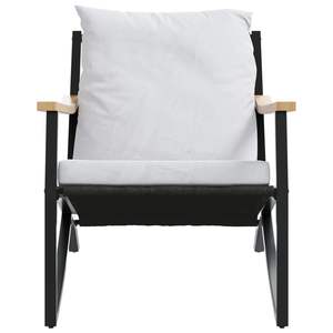 Silla de Jardín Negra y Gris Claro, Complemento Perfecto para su Conjunto de Jardín - Product Image 3