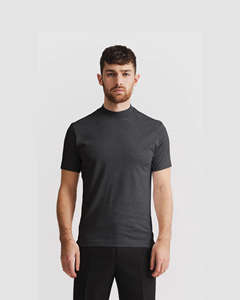 Camiseta de Hombre Gris Oscuro 100% Algodón Tejido Antiarrugas Casual de Manga Corta Transpirable para Verano, Uso Diario, Suave - Product Image 6