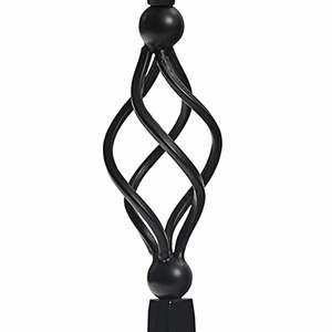 <b>Black</b> Iron <b>Candlestick</b> <b>Holder</b> Twisted Design Durable Home Decoration - Product Image 3