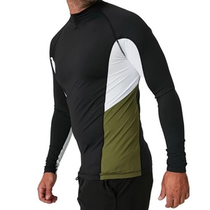 High Stretch Breathable Men's <b>Compression</b> Rash Guard Long Sleeve Athletic Training <b>Shirt</b> UPF50+ Quick Dry Custom Design OEM ODM - Product Image 4