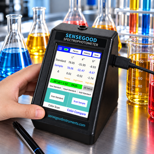 Analyseur de couleur portable RGB Sensegood, colorimètre numérique portatif pour l'inspection des revêtements industriels et la mesure précise des couleurs - Product Image 1