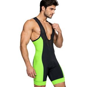 Short de cyclisme unisexe Performance Pro avec bretelles, rembourrage en gel 3D, caractéristiques techniques avancées (pour un positionnement optimal) - Product Image 2