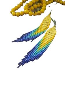 2025 haute couture en gros à la main perle de rocaille Huggie boucles d'oreilles multicolore unisexe bijoux - Product Image 5