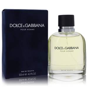 Dolce Gabbana Pour Homme Eau De Toilette 4.2 Oz Spray, Fragancia Masculina, Aroma Fresco, Perfume de Lujo - Product Image 1
