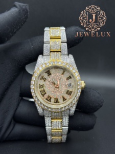Montre pour homme Hip Hop en moissanite et diamants avec mouvement de haute précision pour collections de bijoux de luxe, disponible au meilleur prix - Product Image 4