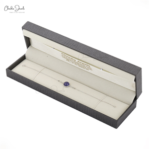 Women's Natural Tanzanite <b>Stone</b> <b>Bracelet</b> 14K White Gold Bezel 10mm Cabochon High Quality Tanzanite Gemstone Chain <b>Bracelet</b> Gift - Product Image 4