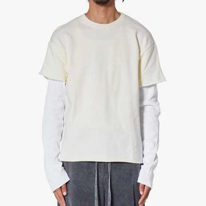 Camiseta Personalizada de Manga Larga de Doble Capa para Hombre con Bolsillos, Talla Grande, 100% Algodón Ecológico, Secado Rápido, Estilo Urbano - Product Image 1