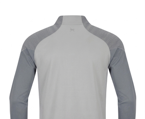Chaqueta Deportiva Gris para Hombre con Cuello Alto, Cierre de Cremallera, Material de Poliéster Transpirable, para Otoño - Product Image 4