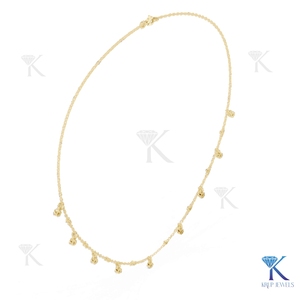สร้อยคอเพชรทรงหยดน้ำเจียระไนบริลเลียนท์  ทองคำแท้ 14K 18K  ประดับเพชรคุณภาพสูงสีขาว E  งานฝีมือประณีตสำหรับผู้หญิง เหมาะสำหรับงานปาร์ตี้ - Product Image 5