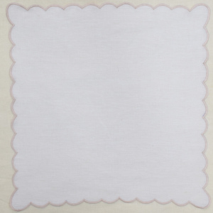 Serviette de table en lin de qualité supérieure avec bordure festonnée, bordure brodée, serviette de table pour dîner, décoration de table de mariage, serviettes en lin pour restaurant et hôtel - Product Image 5