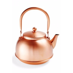 Bouilloire en cuivre de luxe avec poignée et couvercle, bienfaits ayurvédiques pour la santé, bouilloires pour servir le thé et le café à la maison, en cuisine ou sur la table - Product Image 3