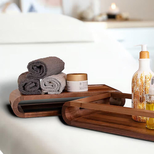 ถาดไม้วอลนัทพรีเมียม ถาดไม้ตกแต่งทำมือ ของตกแต่งบ้าน ถาดเสิร์ฟสวยงามจากเวียดนาม - Product Image 3