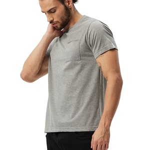 Camiseta Gris Jaspeado para Hombre, 100% Algodón, Lisa, Personalizable con Diseño de Impresión y Logotipo, Camiseta de Manga Corta con Cuello Redondo - Product Image 5