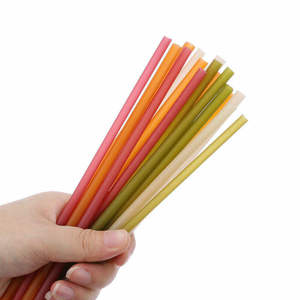 100% hữu cơ gạo ống hút sinh thái thân thiện phân hủy sinh học cho nóng/lạnh đồ uống & Sữa kraft giấy 100pcs 100% thực phẩm tự nhiên sử dụng - Product Image 1