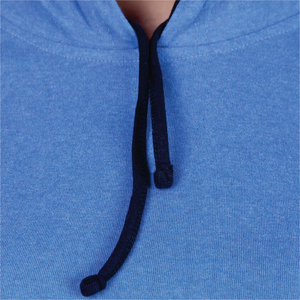 Camiseta de Manga Corta con Capucha Azul para Mujer, con Logotipo, Informal, Tejida, Lisa, Teñida, Transpirable para Verano - Product Image 6