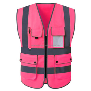 Diseño personalizado Hi Vis Road Chaleco de trabajo transpirable impermeable al aire libre motocicleta ciclismo cintura abrigo ropa de trabajo chaqueta para carretera - Product Image 3