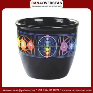 Vente en gros Porte-Palo Santo en céramique écologique avec motif à sept chakras disponible en différents modèles et tailles au meilleur prix - Product Image 3